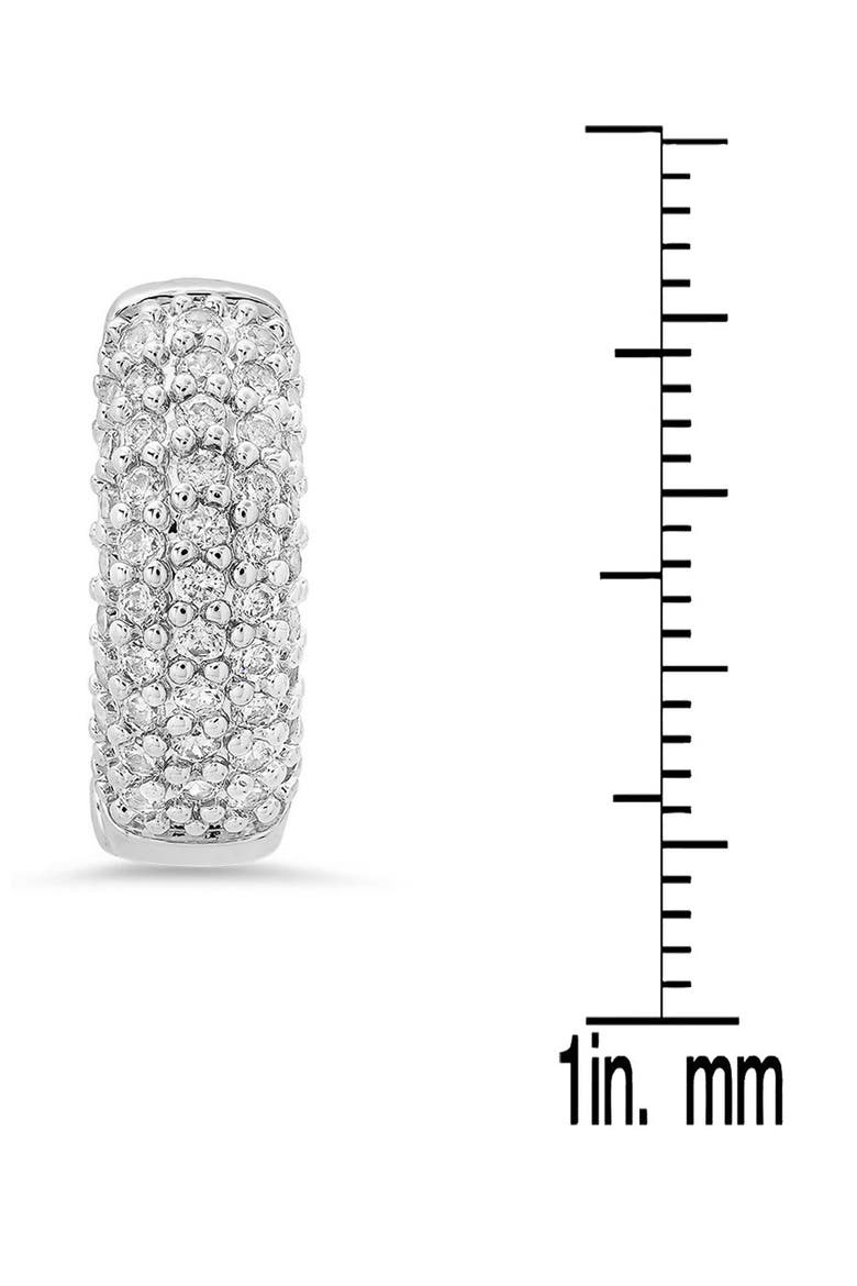 Simulated Diamond Ear Cuff, Alternate, color, SILVER