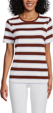 Lands' End Relaxed Supima Cotton Crew Neck T-Shirt