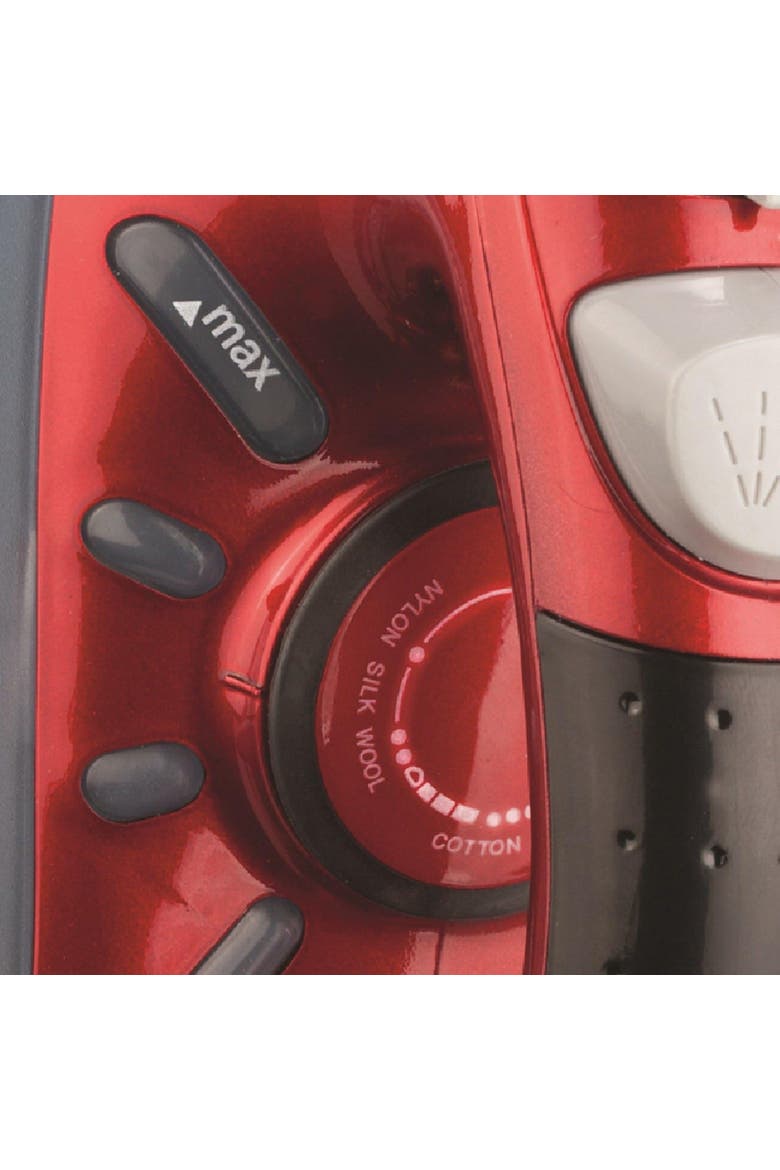 Non-Stick Steam Iron, Alternate, color, Red