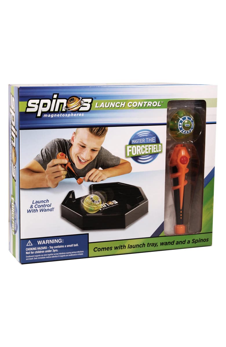 Water Sports Spinos Launch Control Wand Magnetpowered Spinning Sphere Toy, Ages 6+, Alternate, color, Multicolored
