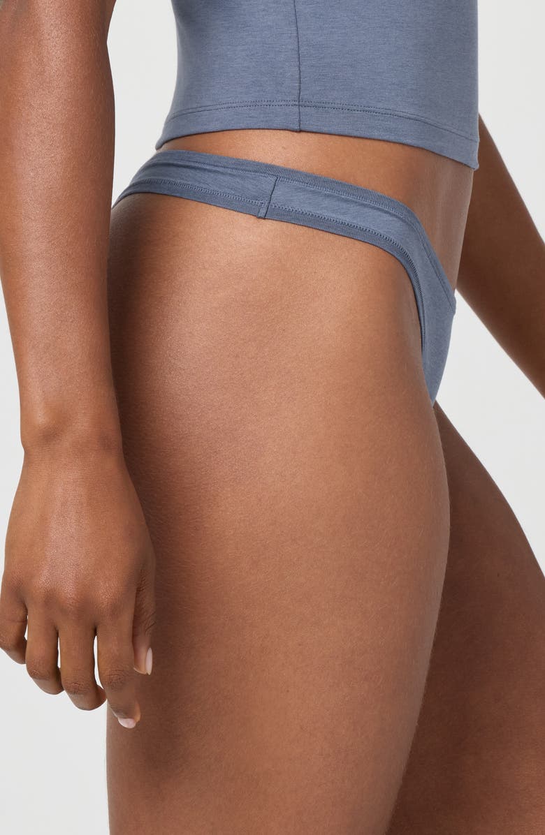 Florence by Mills Cotton Blend Thong, Alternate, color, Grisaille