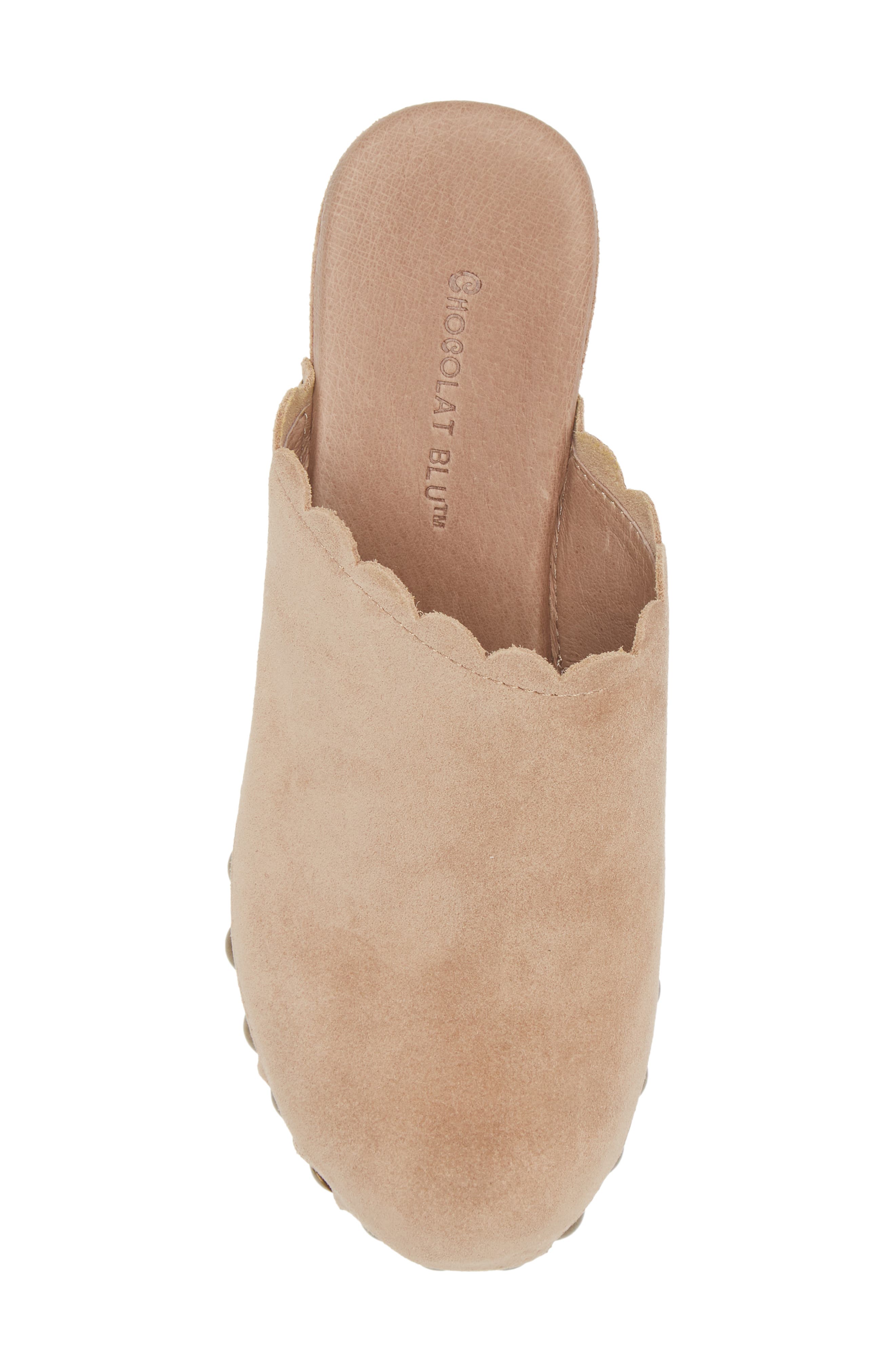 Chocolat Blu Gemini Platform Clog, Alternate, color, Latte Suede