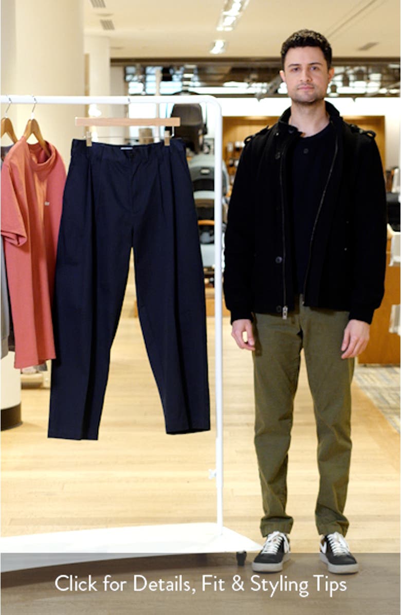 Foster Pleated Twill Pants, sales video thumbnail