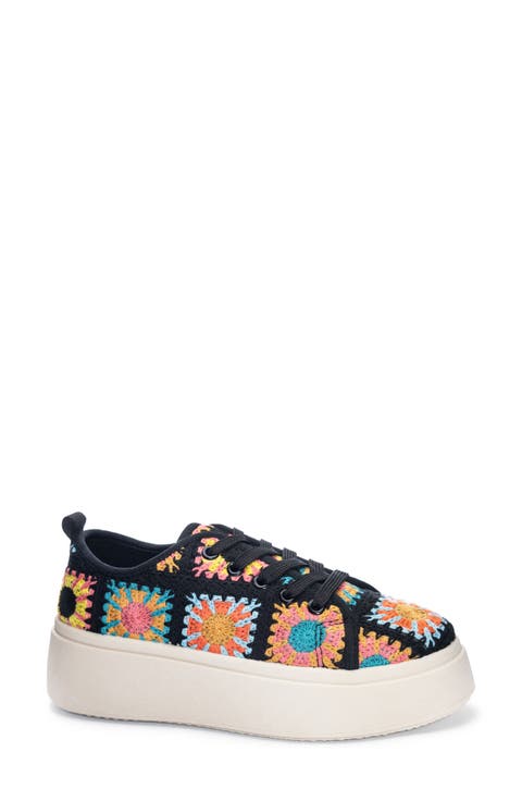 Rambling Crochet Platform Sneaker