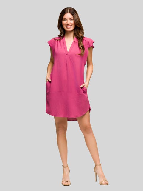 V-Neck Sleeveless Maxi Dress with Belt