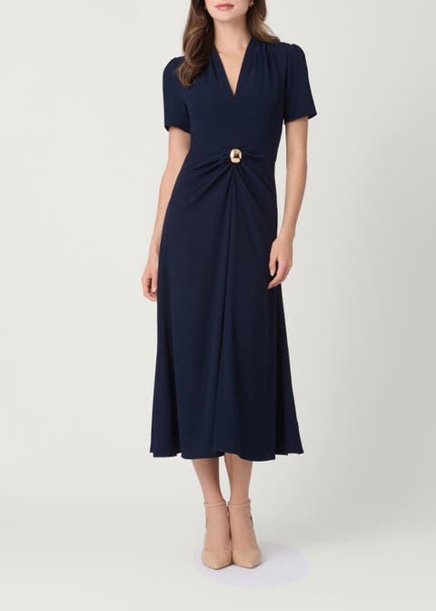 Lightweight Stretch Crepe Waldorf Dress