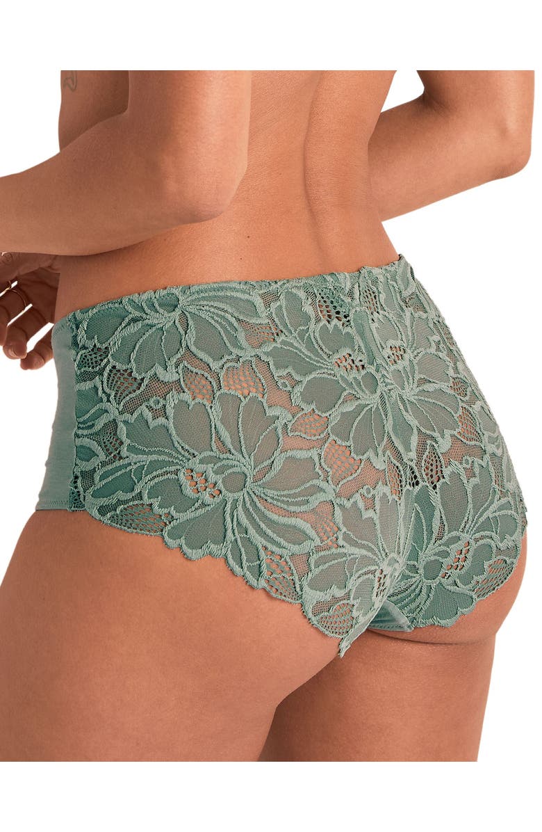 Adore Me Teagan Shortie Panties, Alternate, color, Medium Green