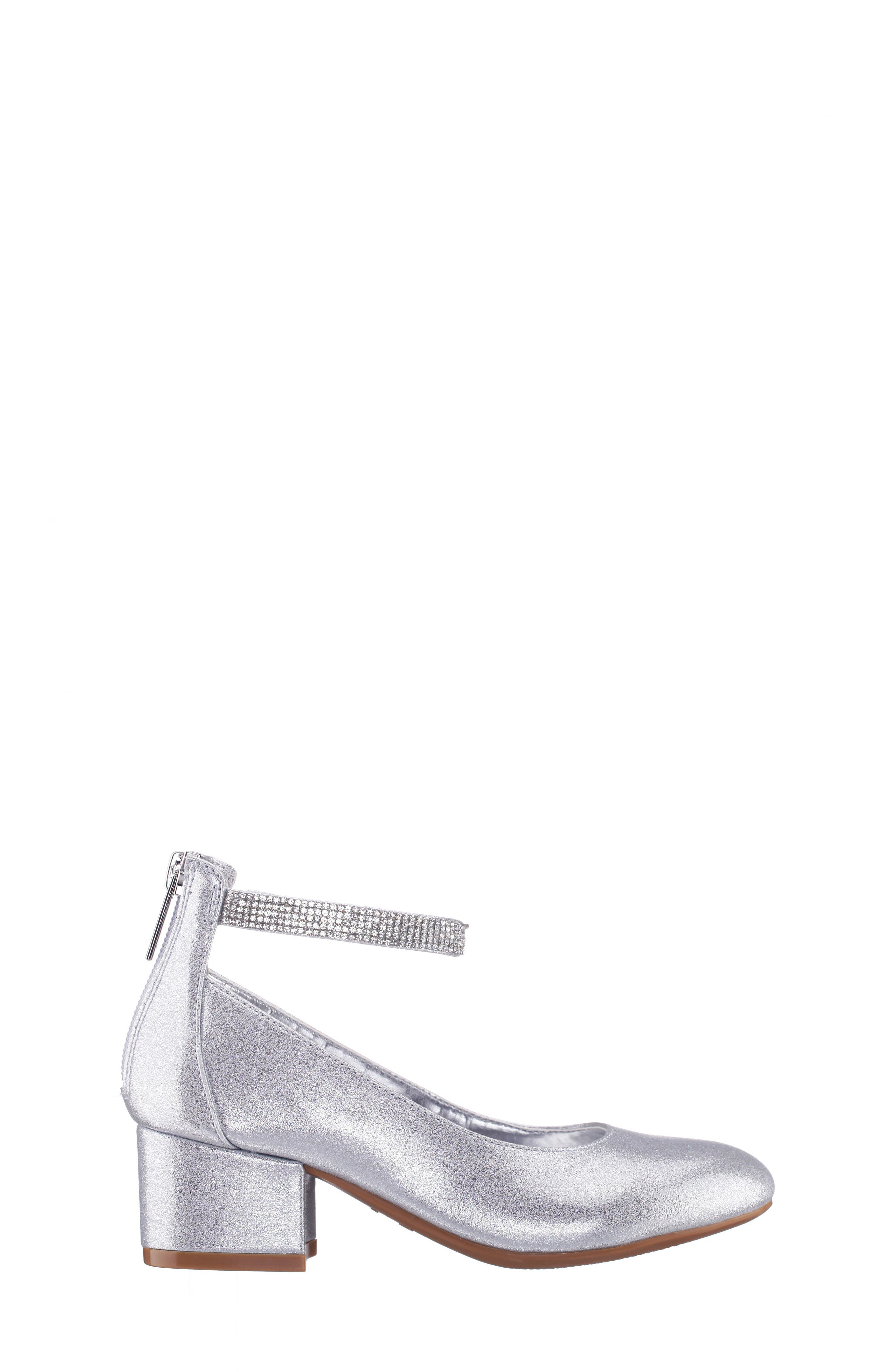 Nina Kids' Marble Pump, Alternate, color, Silver Shimmer