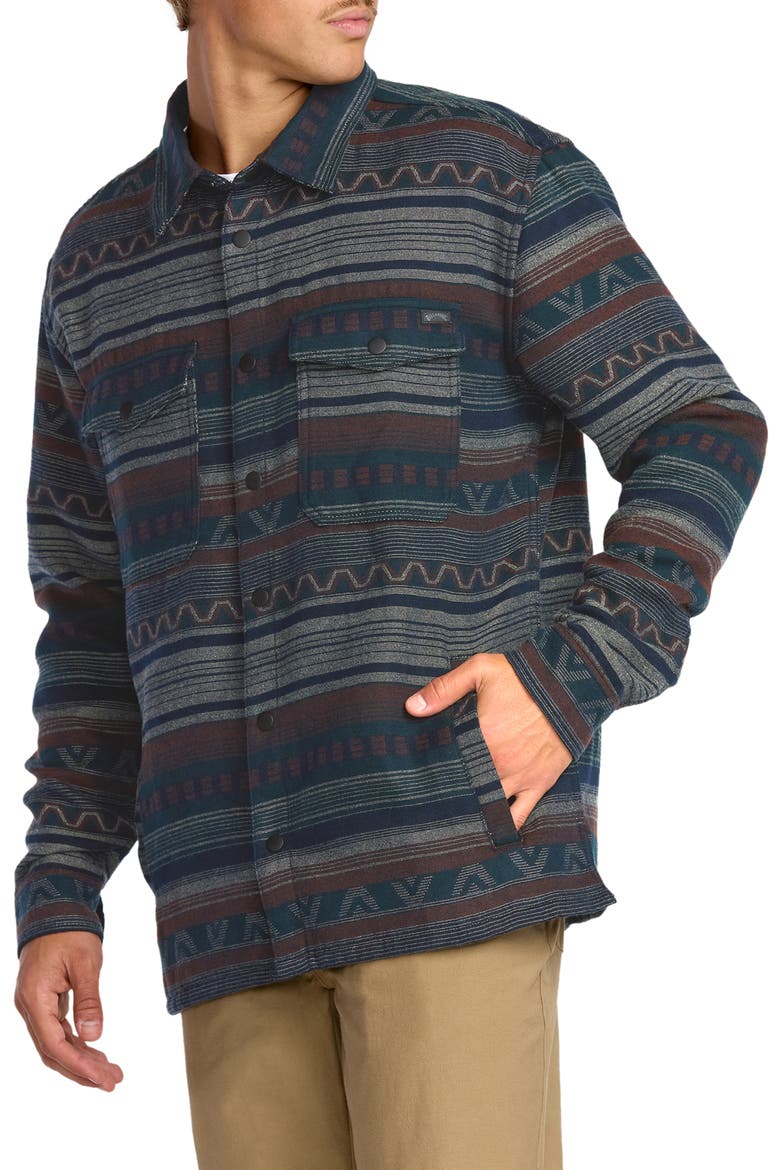 Lodge Jacquard Snap Front Shirt, Alternate, color, CHINO
