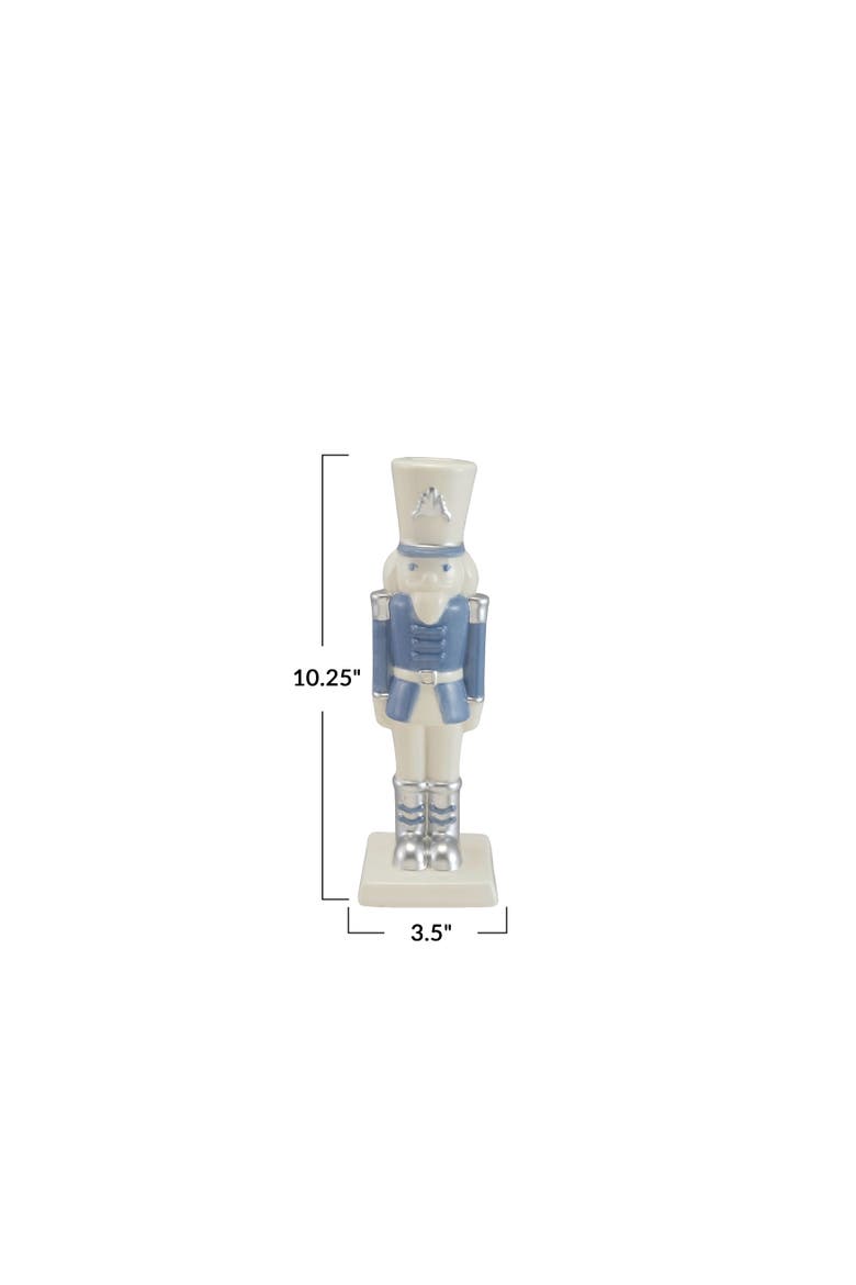 Porcelain Nutcracker Taper Holder, Alternate, color, Multicolor