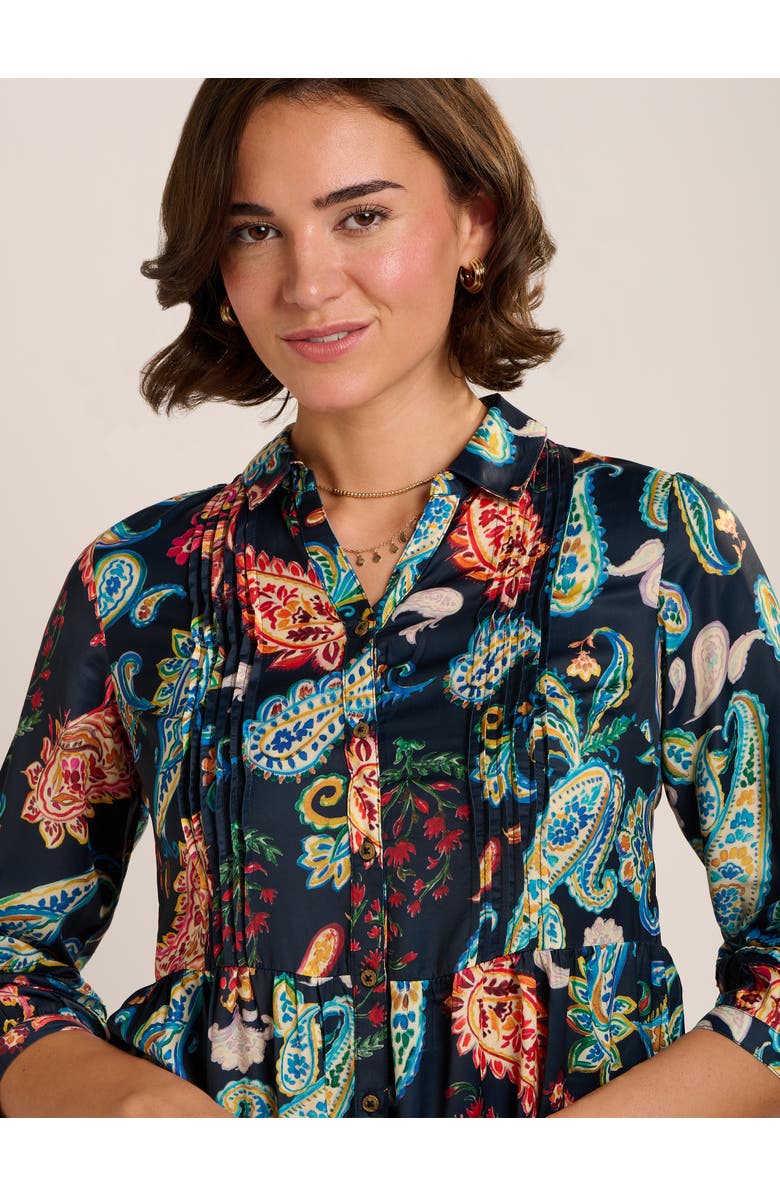 Brakeburn Estrella Sculpted Collar Maxi Dress, Alternate, color, Navy