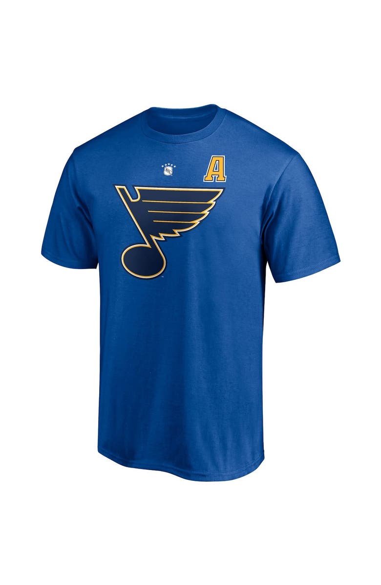 FANATICS Men's Fanatics Branded Keith Tkachuk Blue St. Louis Blues Authentic Stack Retired Player Nickname & Number T-Shirt, Alternate, color, Blue