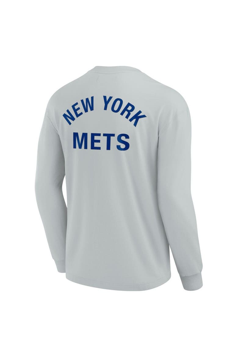 Unisex Fanatics Signature Gray New York Mets Elements Super Soft Long Sleeve T-Shirt, Alternate, color, Gray