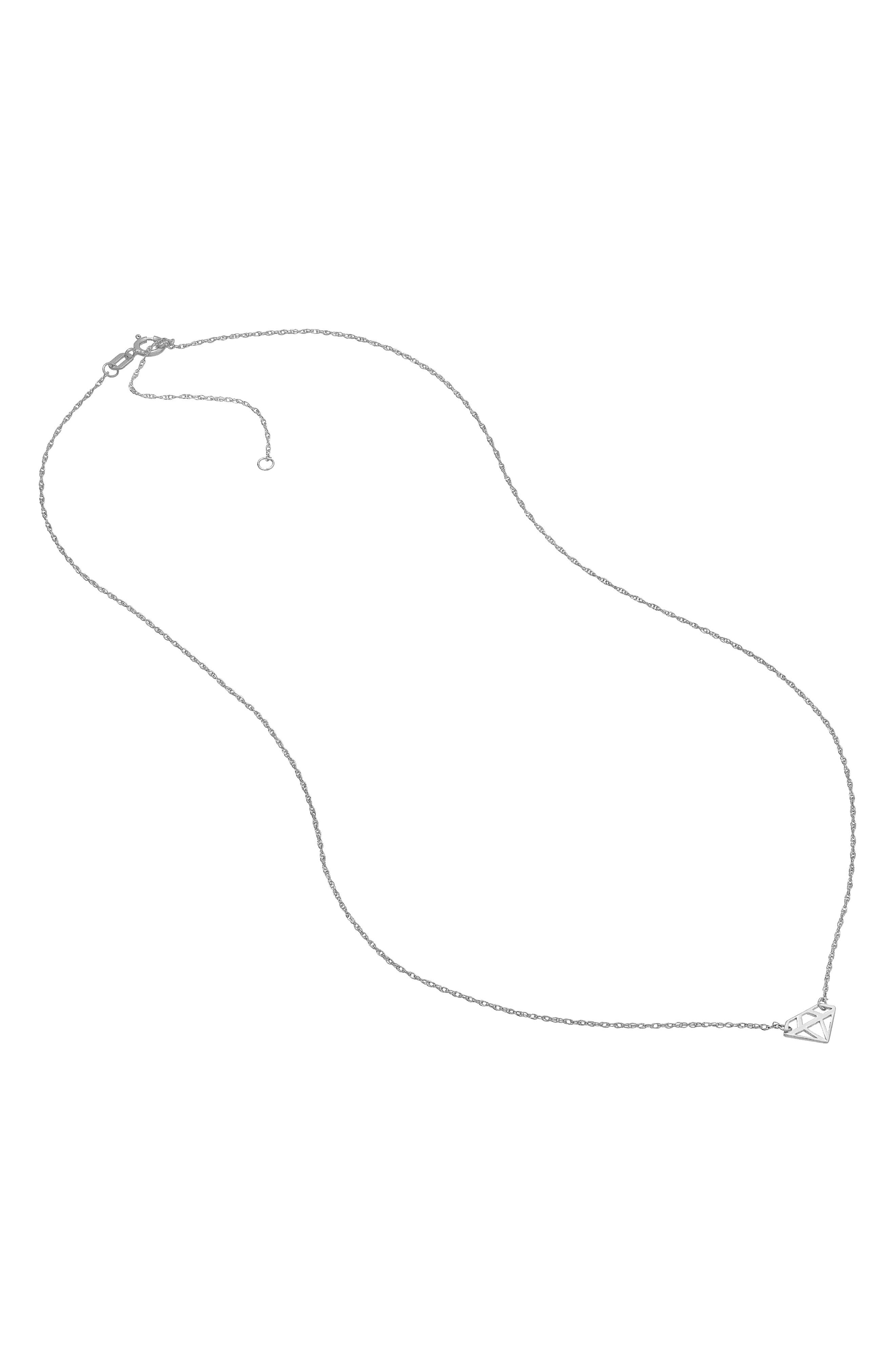 HAWLEY ST Diamond Cutout Pendant Necklace (Women) | Nordstromrack