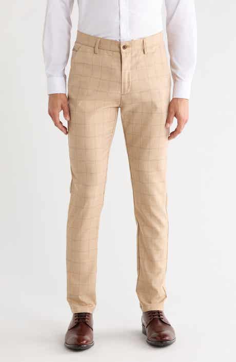 T.R. PREMIUM Plaid Straight Leg Trousers