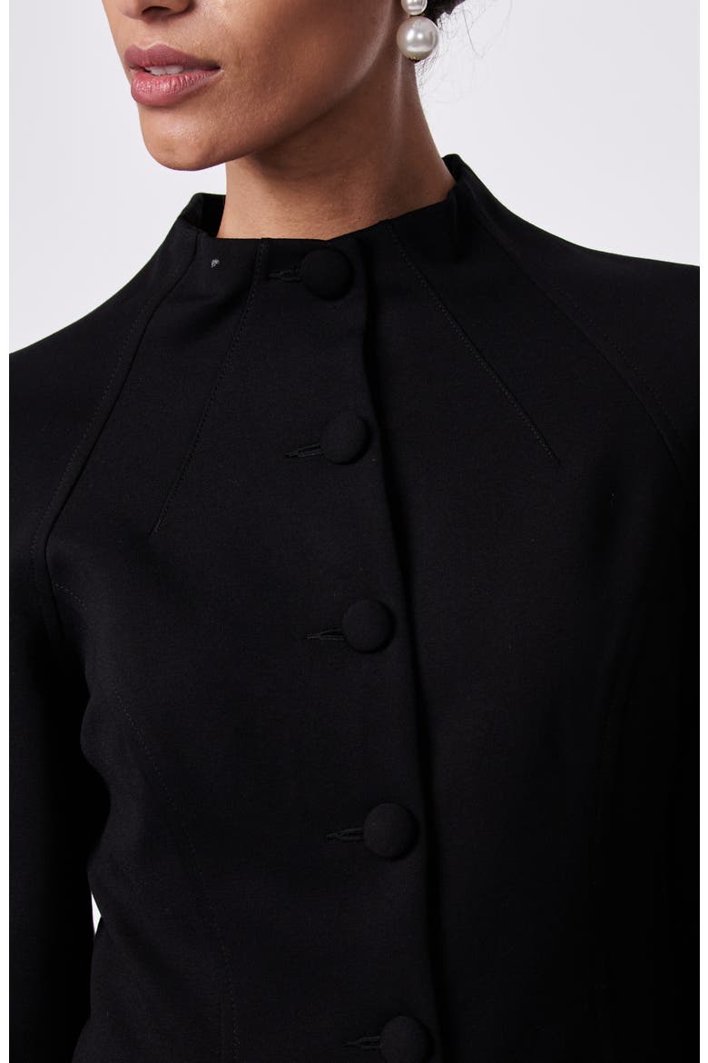 Woods Ponte Jacket, Alternate, color, Black