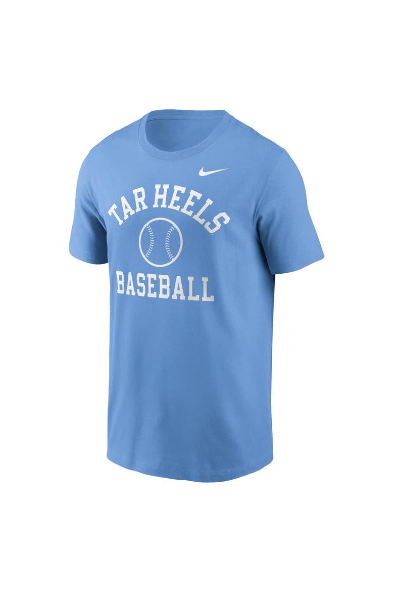 Men's Nike Carolina Blue North Carolina Tar Heels Essential Baseball Arch T-Shirt, Alternate, color, Light Blue