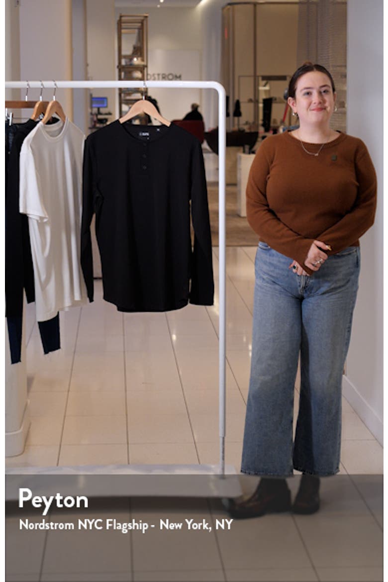 AO Curved Hem Long Sleeve Henley video