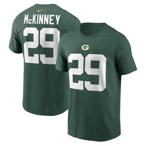 Men's Nike Xavier McKinney Green Green Bay Packers Name & Number T-Shirt
