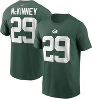 Nike Men's Nike Xavier McKinney Green Green Bay Packers Name & Number T-Shirt