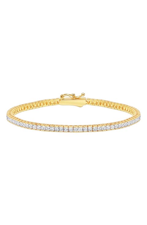 Princess Cubic Zirconia Tennis Bracelet