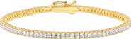 Crislu Princess Cubic Zirconia Tennis Bracelet