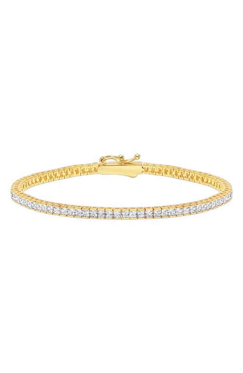 Crislu Princess Cubic Zirconia Tennis Bracelet in Gold at Nordstrom