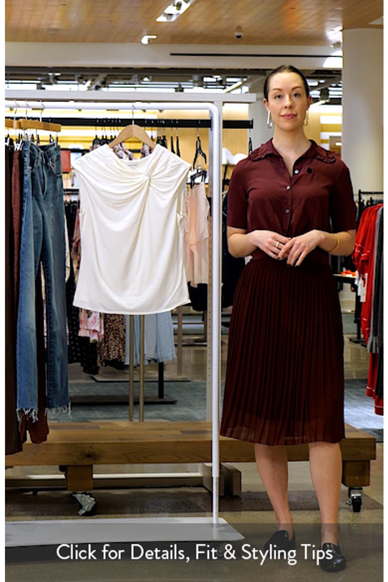 Twist Front Cap Sleeve T-Shirt video