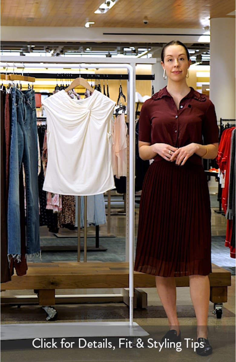 Twist Front Cap Sleeve T-Shirt, sales video thumbnail