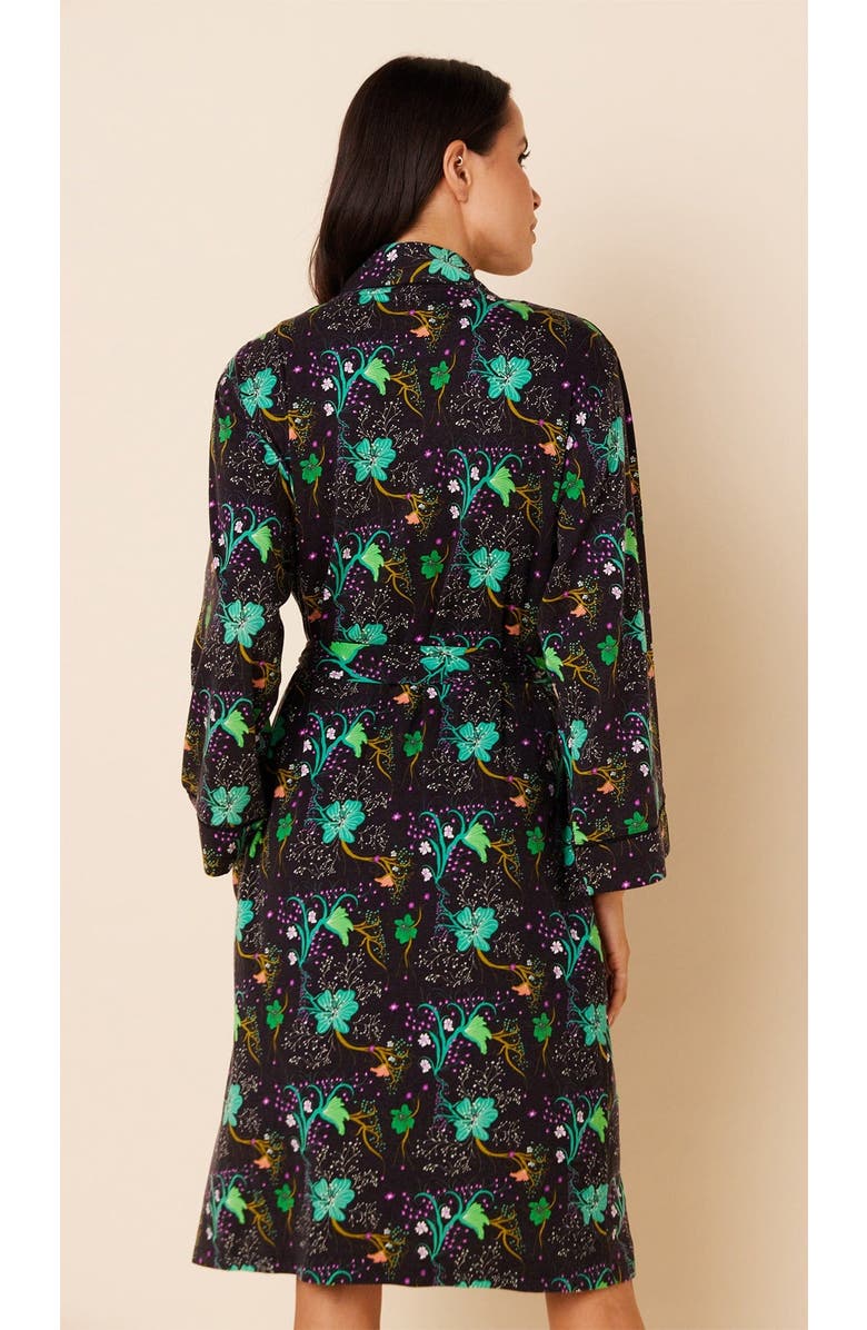 The Cat's Pajamas Pima Knit Kimono Robe, Alternate, color, Stargazer