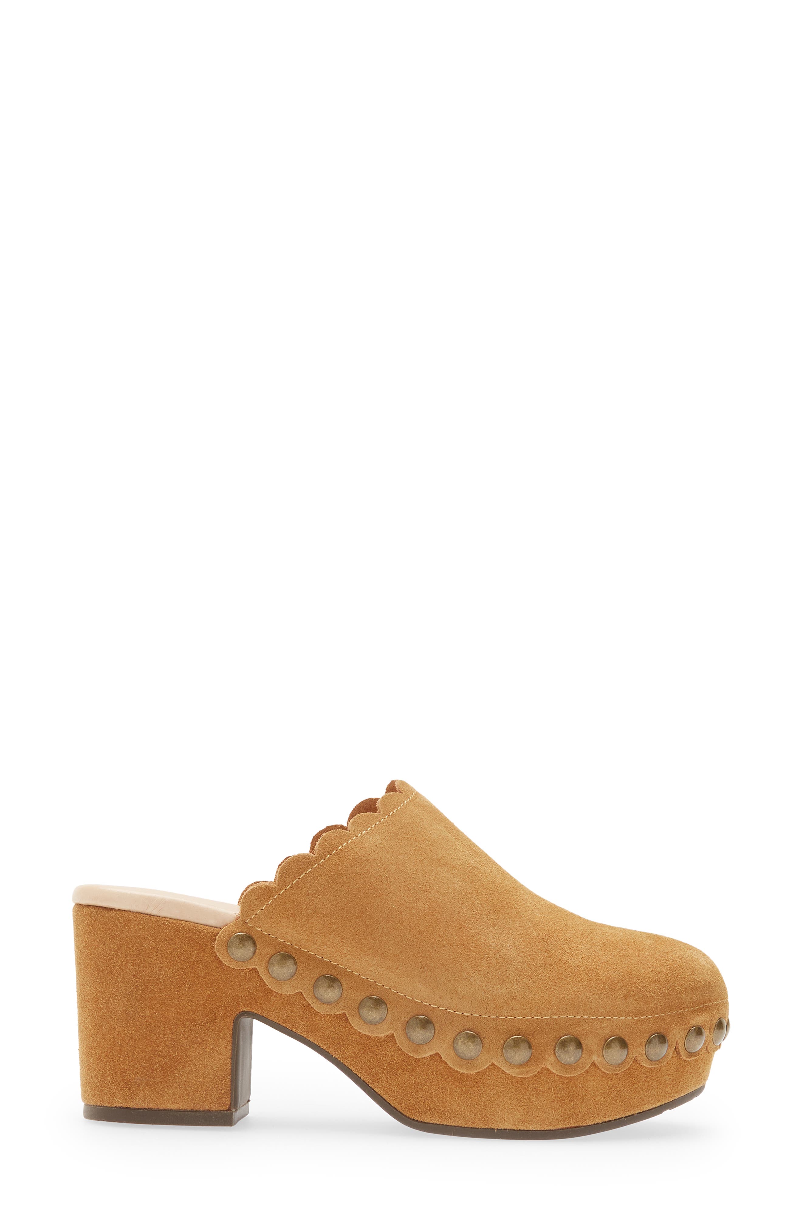 Gemini Platform Clog, Alternate, color, TAN SUEDE