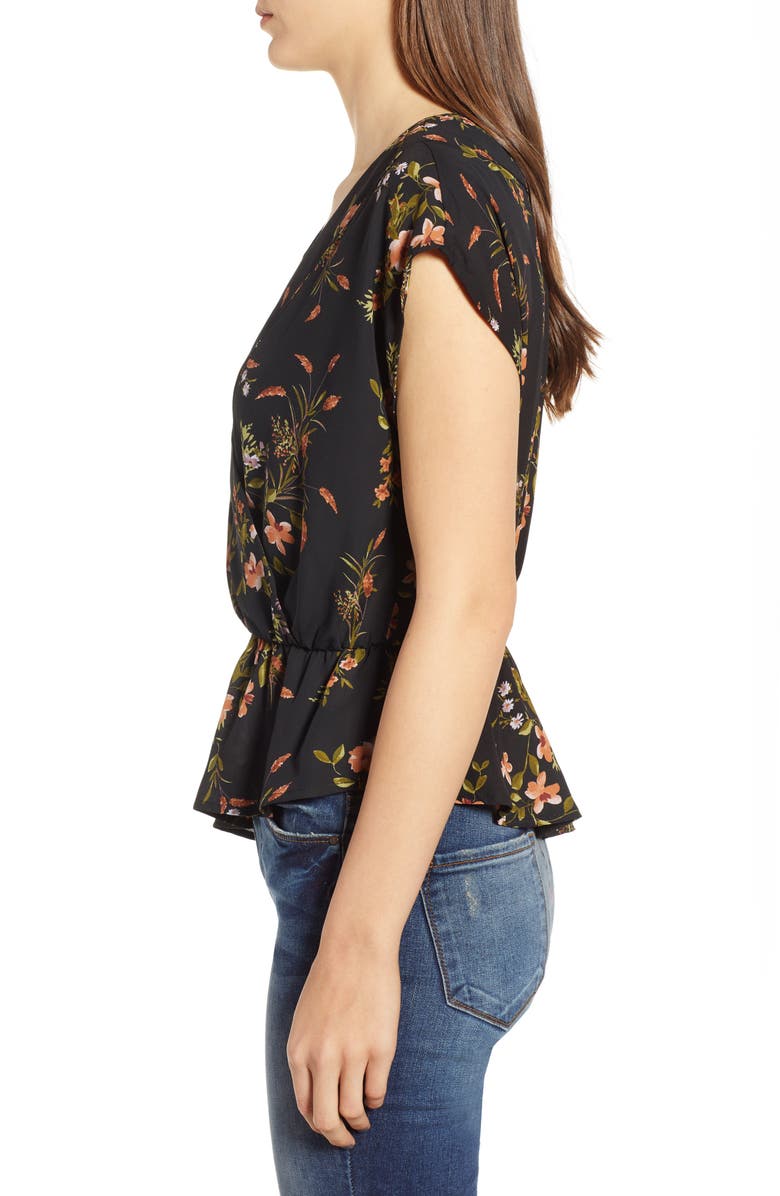 Leith Wrap Style Blouse, Alternate, color,