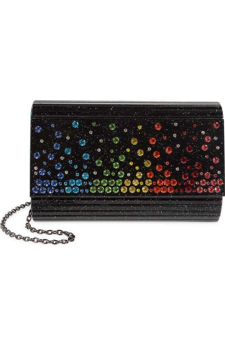 Kurt Geiger London Crystal Embellished Party Clutch, Main, color,