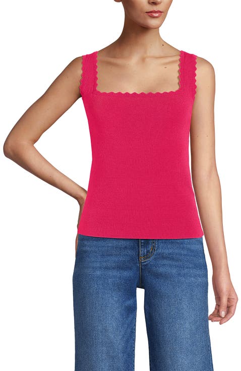 High Retention Square Neck Tank Sweater
