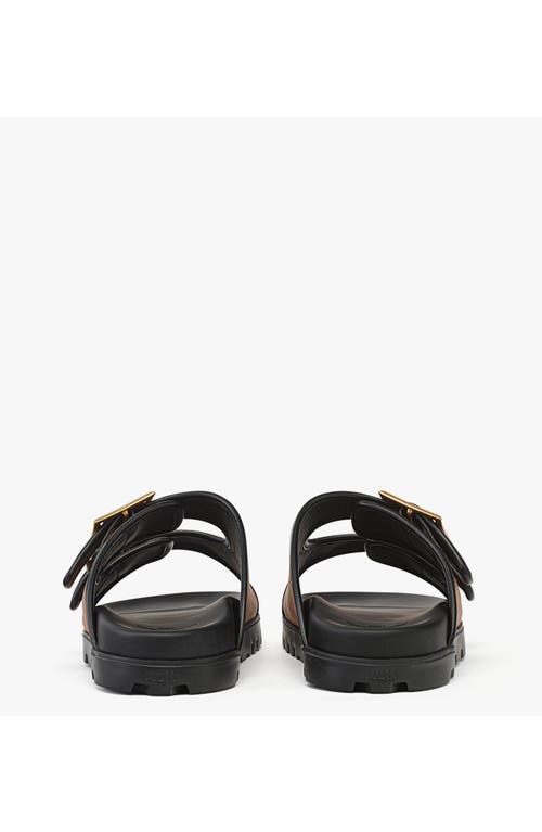 Mcm Sandals In Visetos In Brown