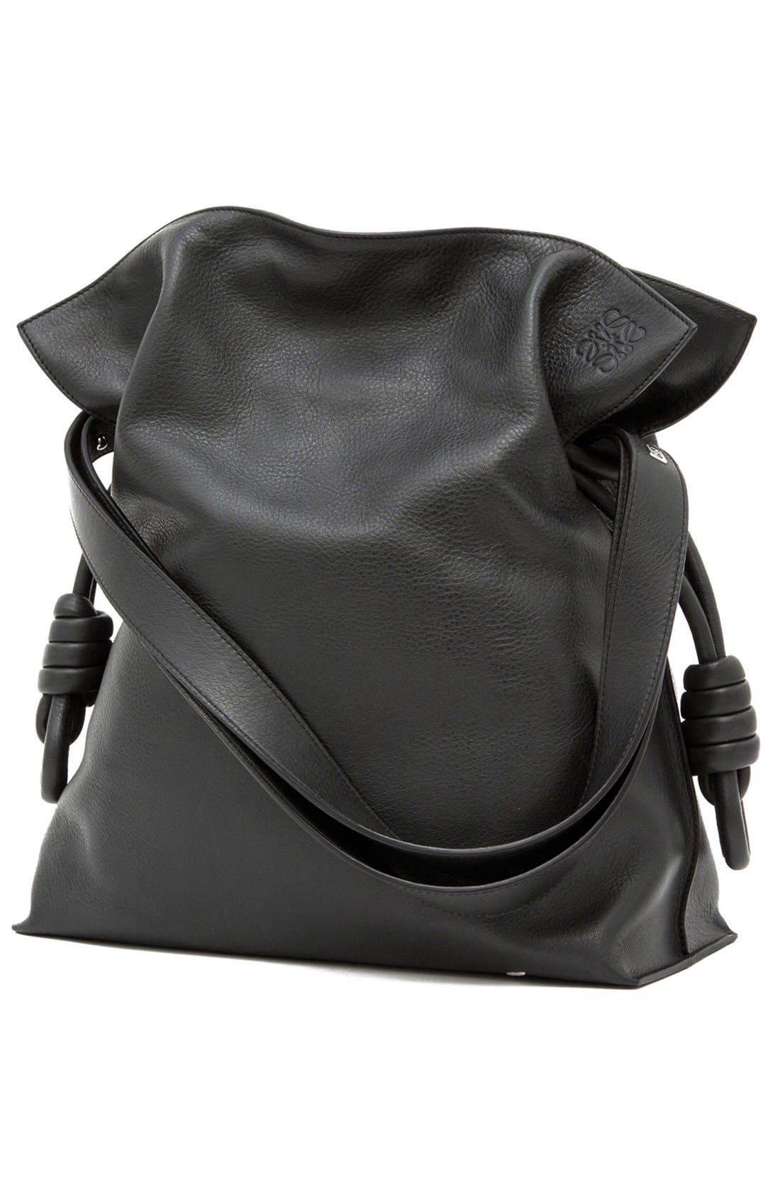Loewe 'Flamenco Knot' Calfskin Leather Bag, Alternate, color, 