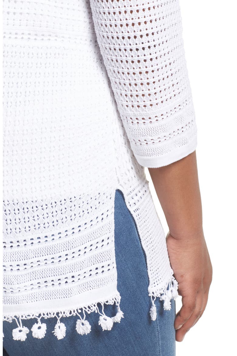 Right on Track Tunic Sweater, Alternate, color, PAPER WHITE