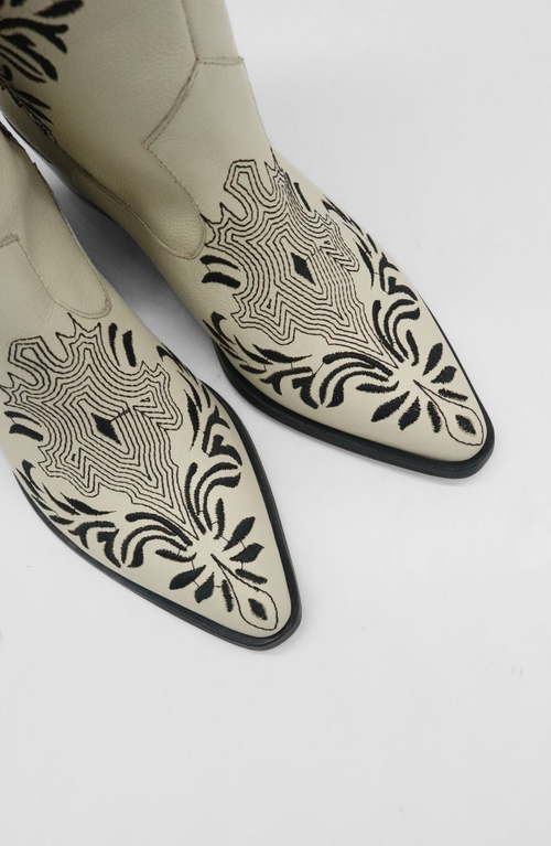Stivali New York Knox Cowboy Boots In Neutral