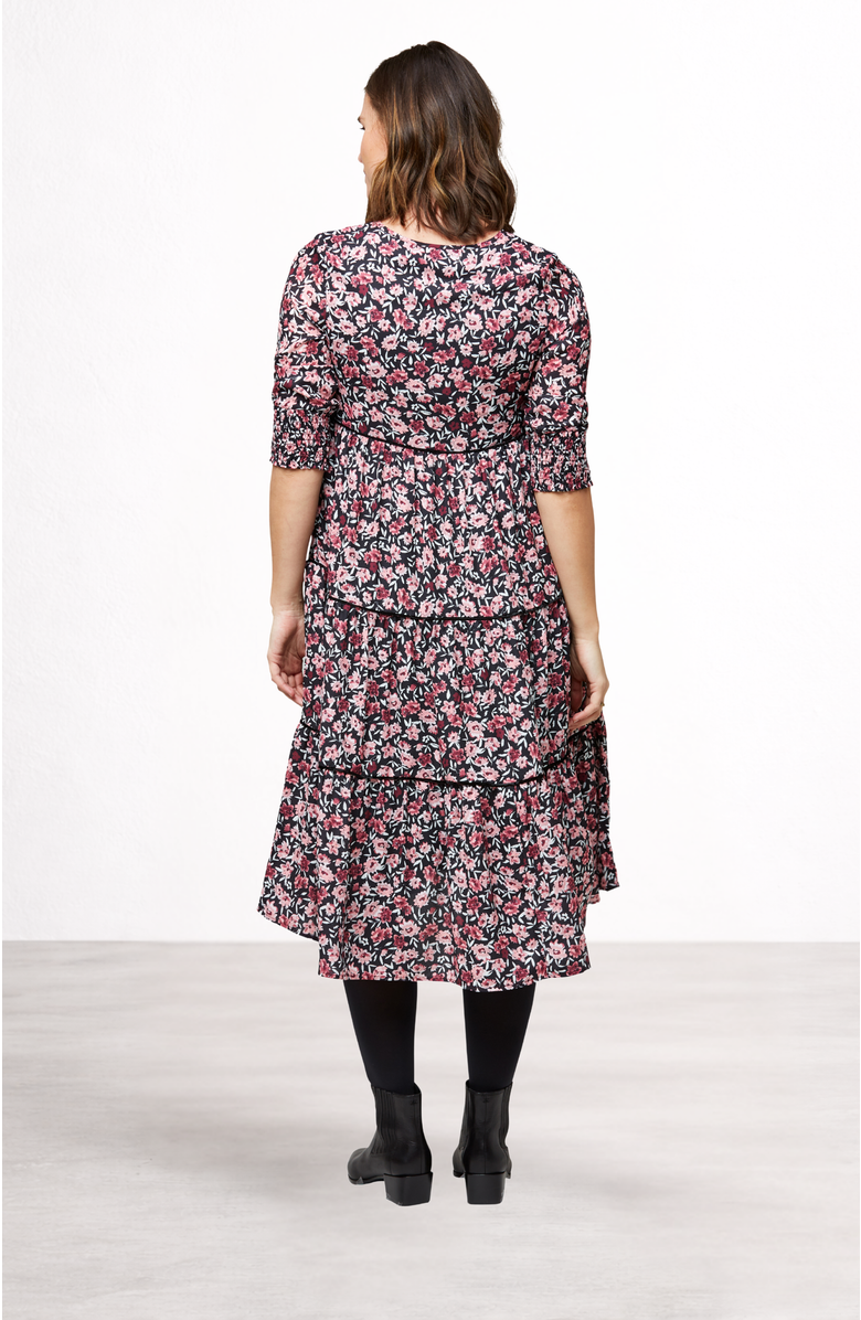 Nom Maternity Aurora Maternity & Nursing Dress, Alternate, color, Winter Floral