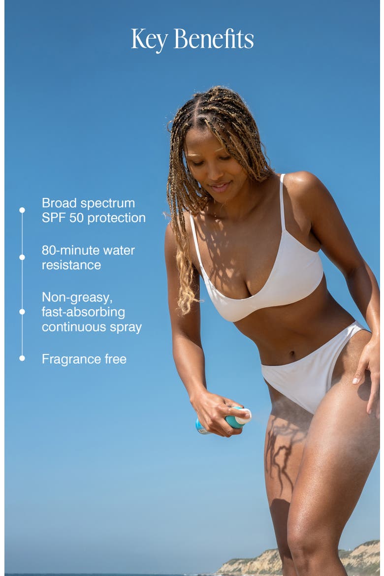 Suncare Classic Sunscreen Spray Fragrance-Free Broad Spectrum SPF 50, Alternate, color, NO COLOR
