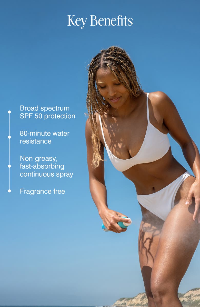 COOLA<sup>®</sup> Suncare Classic Sunscreen Spray Fragrance-Free Broad Spectrum SPF 50, Alternate, color,