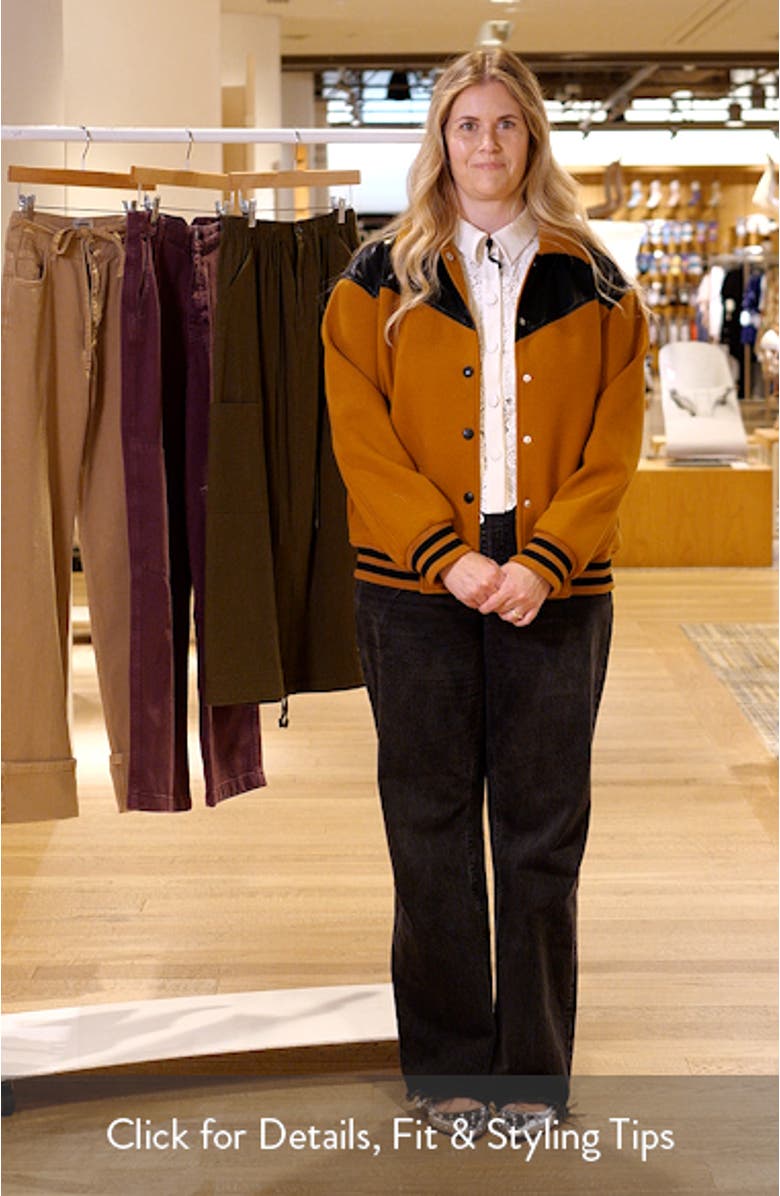 Oversize Western Varsity Jacket, sales video thumbnail