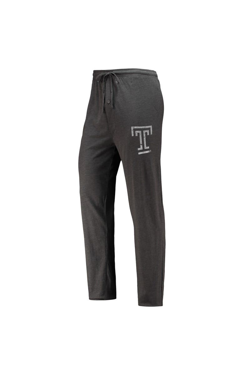 CONCEPTS SPORT Men's Concepts Sport Heathered Charcoal/Cherry Temple Owls Meter T-Shirt & Pants Sleep Set, Alternate, color, Heather Charcoal