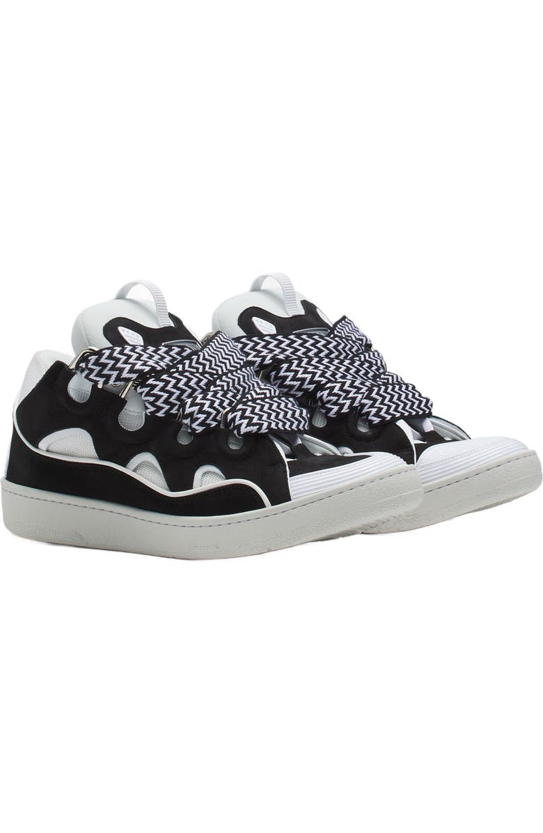 Lanvin LEATHER CURB SNEAKERS, Alternate, color,