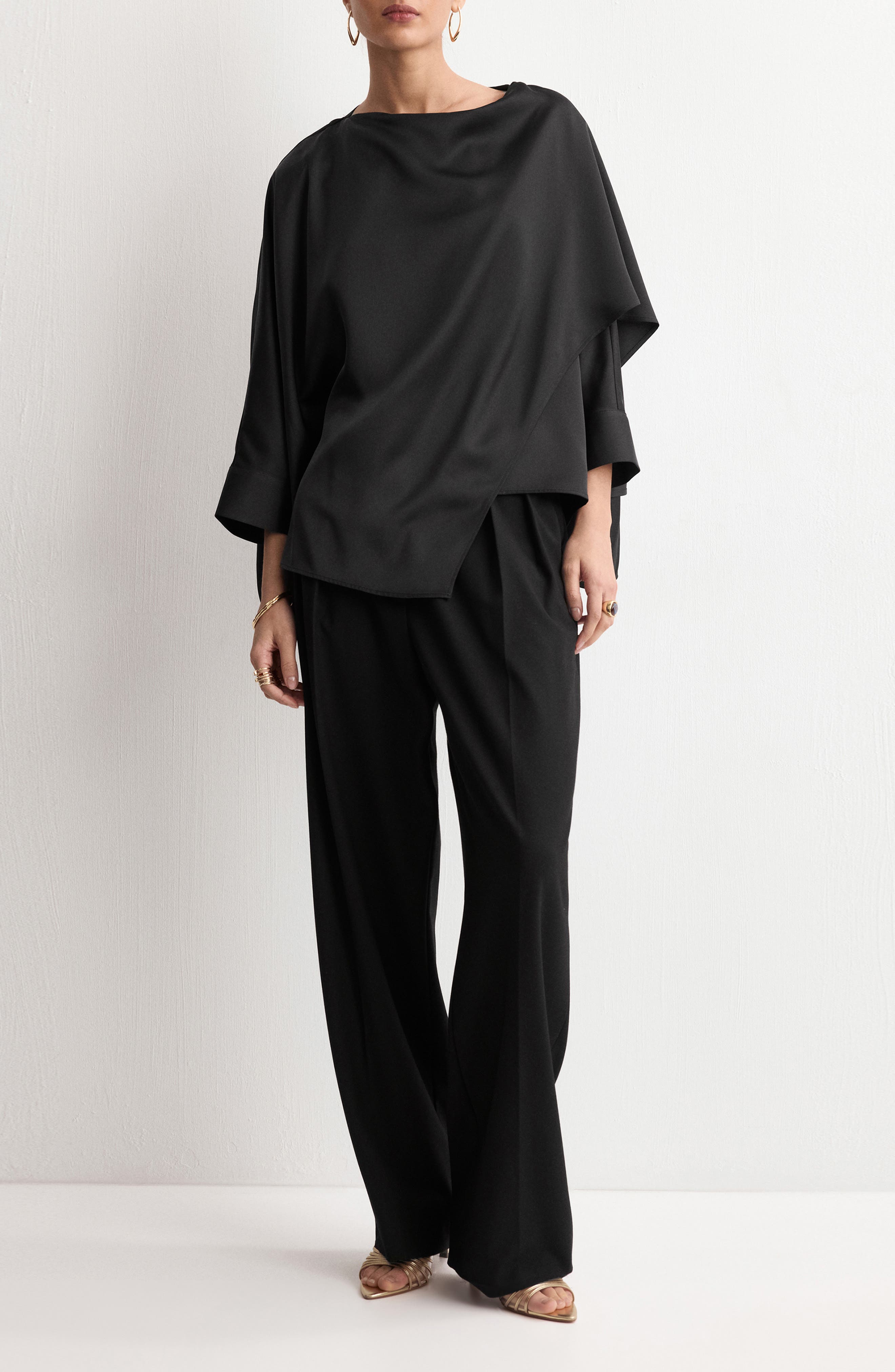 Asymmetric Satin Top - image 2