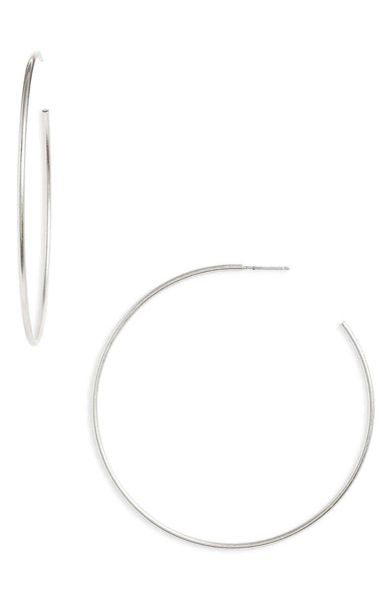 Madewell Oversized Hoop Earrings, Main, color,
