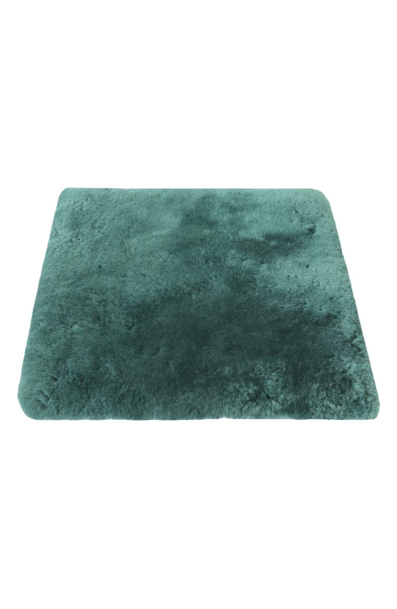 NATURAL Medical Genuine Sheepskin Shearling Chair Pad 18" x 18" - Grey, Main, color, Emerald