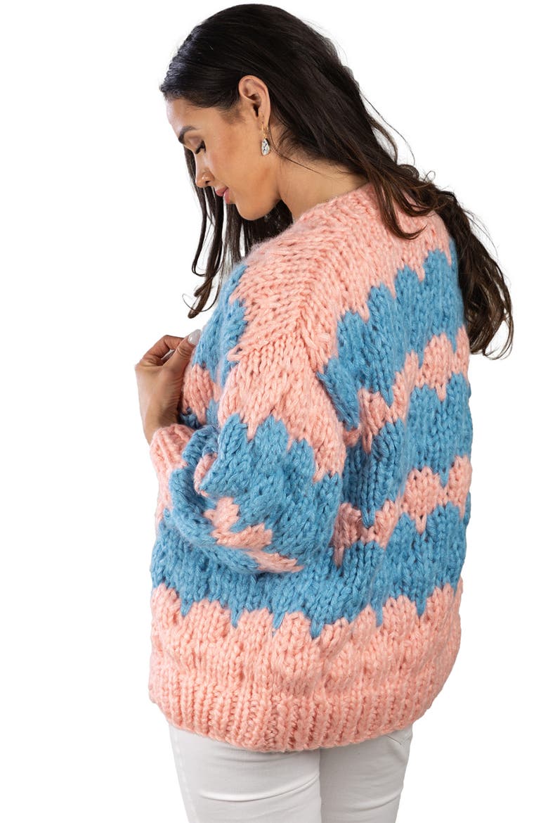 Foggy Cardigan, Alternate, color, PINK