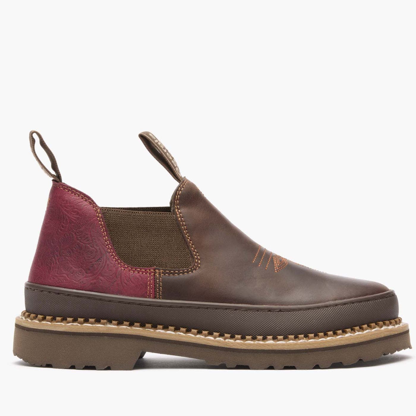 Georgia Boot Crimson Blossom Fashion Romeo, Main, color, Brown