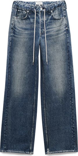 Miramar Pull-On Wide Leg Cotton Terry Sweatpant Jeans